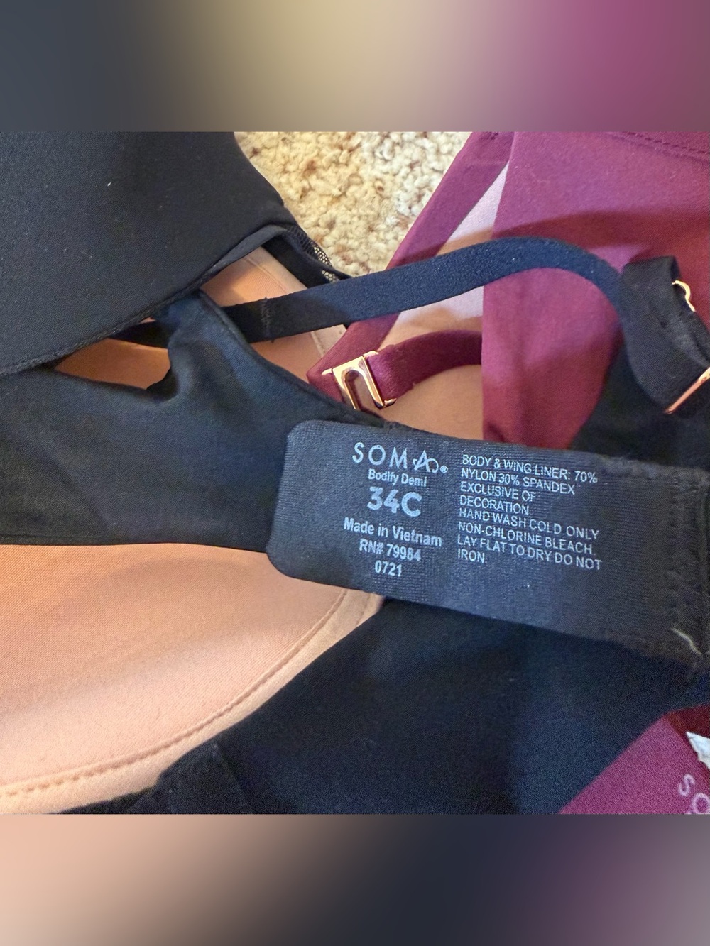 Soma Bra Multipack (Perfect Coverage and Bodify Demi styles) 34C - Picture 7 of 7
